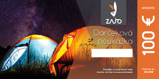 Darčeková poukážka na nákup produktov ZAJO v hodnote 100 €