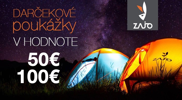 Darčekové poukážky na nákup produktov ZAJO