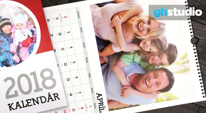 Nástenný alebo stolový kalendár s vašimi fotkami
