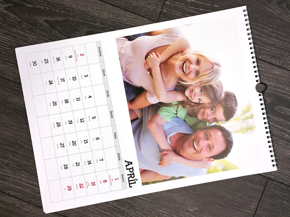 Kalendár A4 (13 listov vrátane obálky)