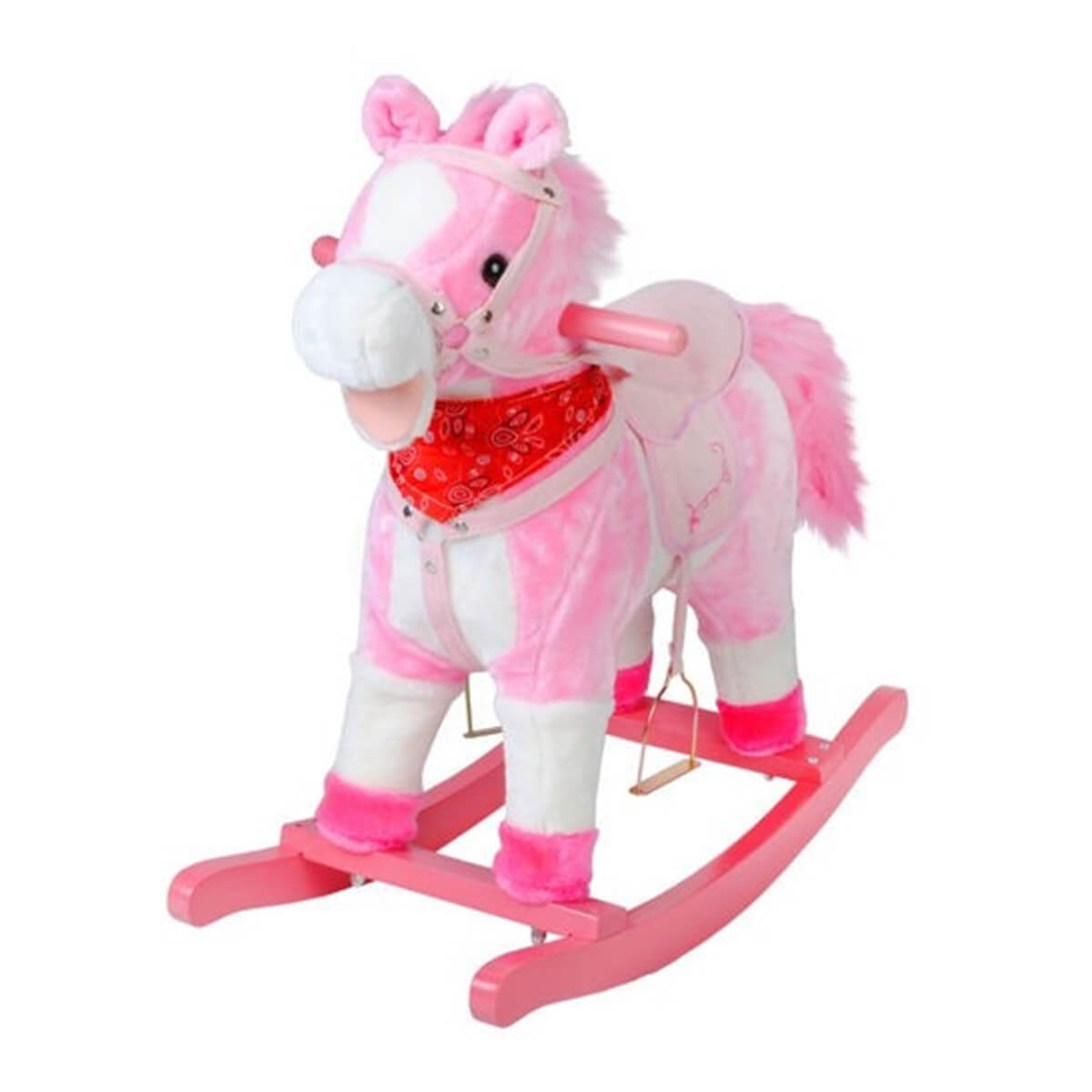 Hojdací koník Milly Mally Mustang s výškou 65 cm - ružový