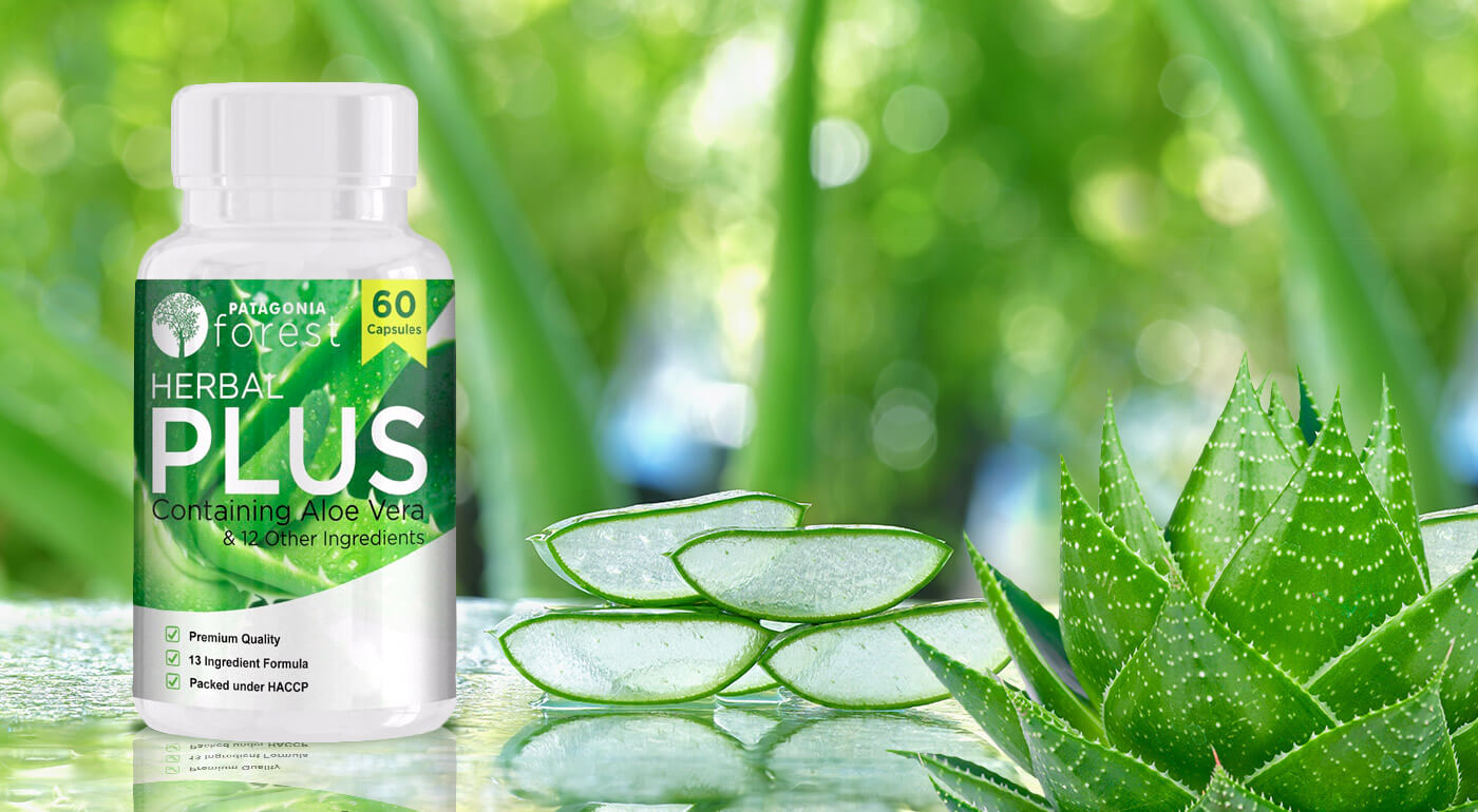 Herbal Plus komplex s aloe vera pre detox a očistu