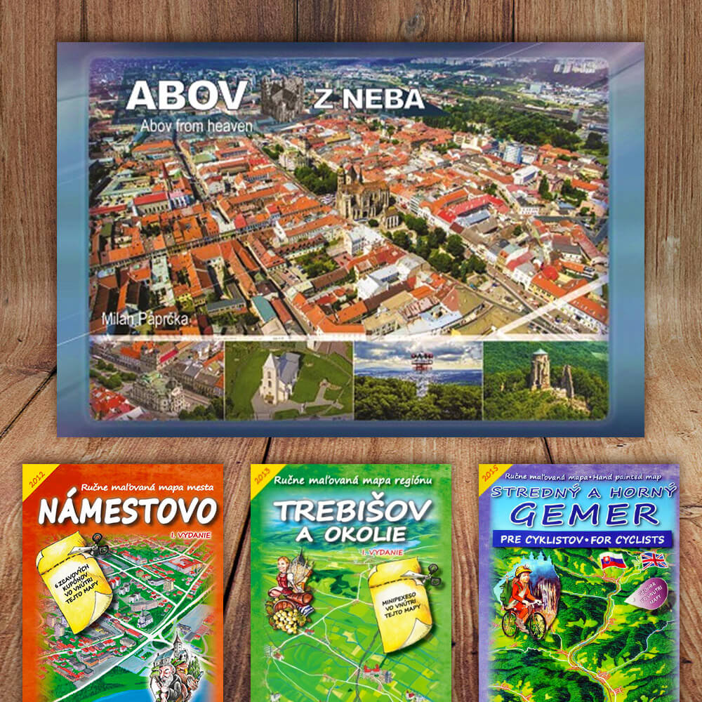 Kniha Abov z neba (vydavateľstvo CBS) + DARČEK maľovaná mapa