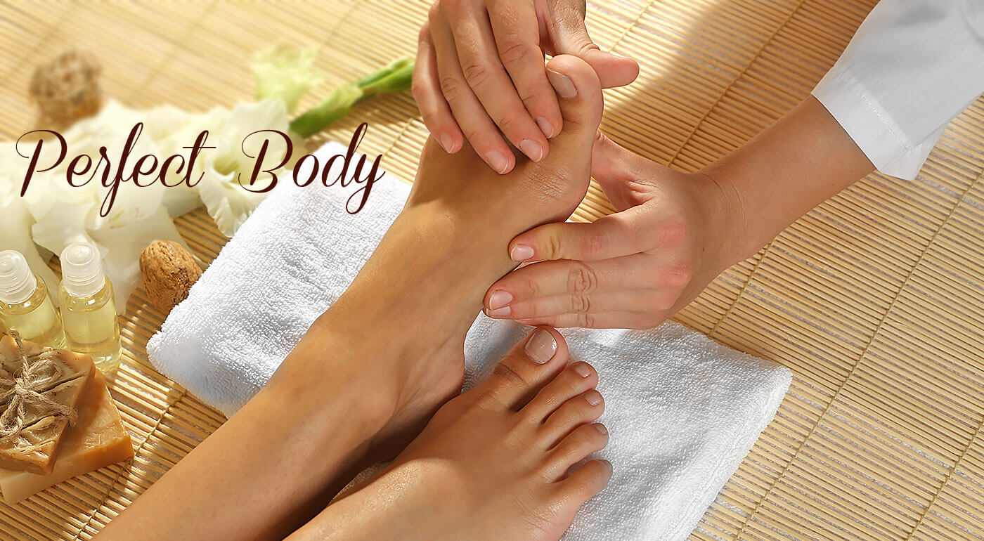 Polhodinová reflexná masáž chodidiel