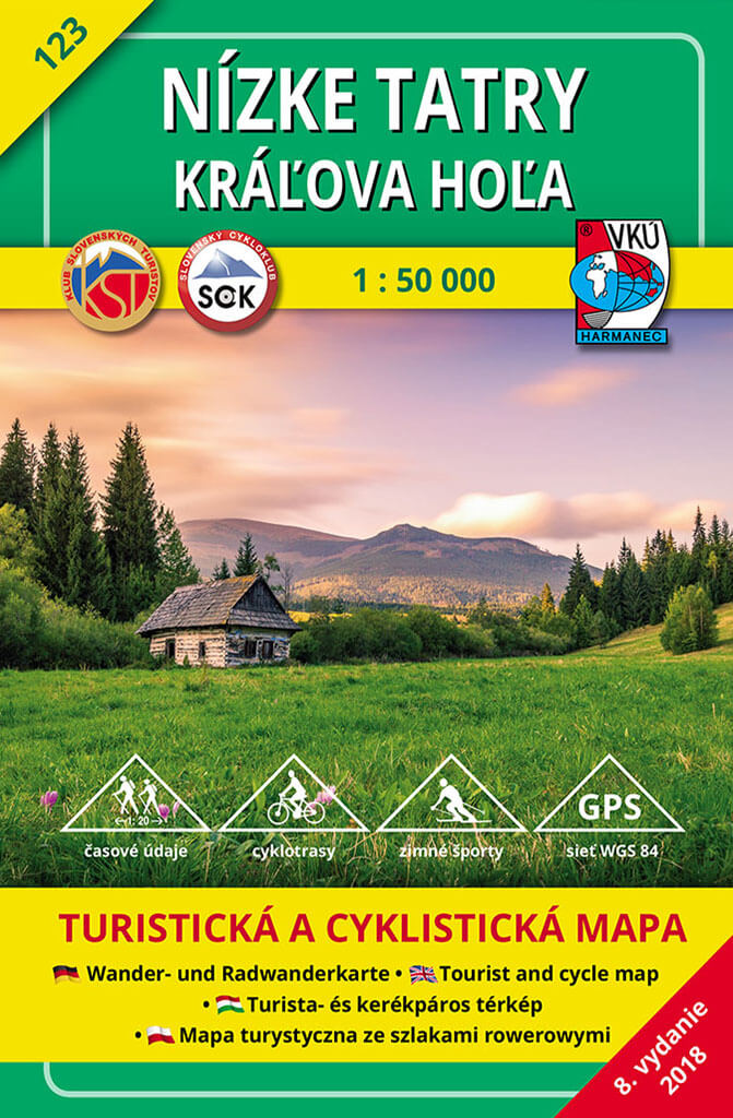 VKÚ Harmanec Turistická mapa Nízke Tatry - Kráľova hoľa 1:50 000 TM 123