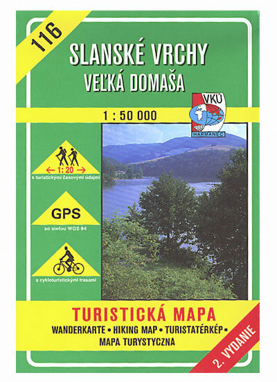 VKÚ Harmanec Turistická mapa Slanské vrchy - Veľká Domaša 1:50 000 TM 116