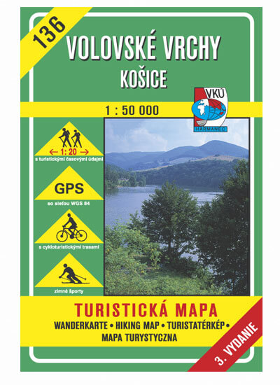 VKÚ Harmanec Turistická mapa Volovské vrchy - Košice 1:50 000 TM 136