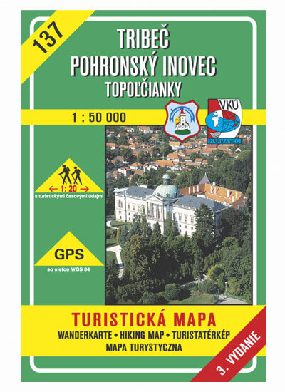 VKÚ Harmanec Turistická mapa Tribeč - Pohronský Inovec - Topoľčianky 1:50 000 TM 137