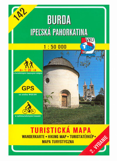 VKÚ Harmanec Turistická mapa Burda - Ipeľská pahorkatina 1:50 000 TM 142
