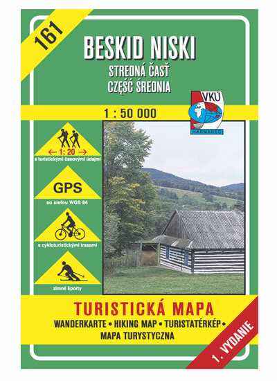 VKÚ Harmanec Turistická mapa Beskid Niski - stredná časť, czesc srednia (SK-PL) 1:50 000 TM 161