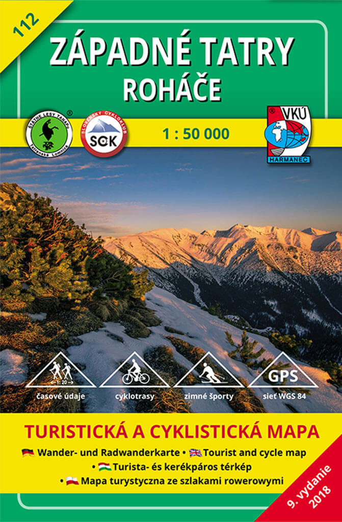 VKÚ Harmanec Turistická mapa Západné Tatry - Roháče 1:50 000 TM 112
