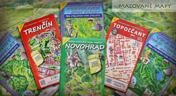 Maľované mapy Slovenské mestá