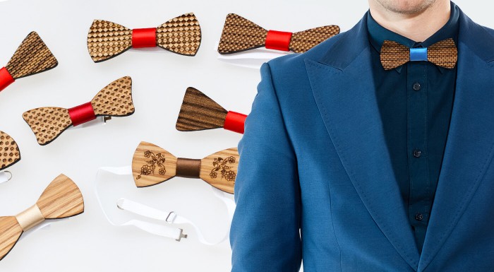 Ručne vyrábané drevené motýliky