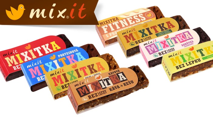 Tyčinky Mixitky s ovocím, orieškami i bez lepku