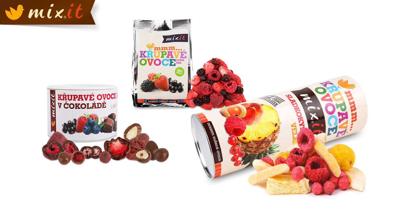 Lyofilizované ovocie Mixit - mrazom sušená dobrota