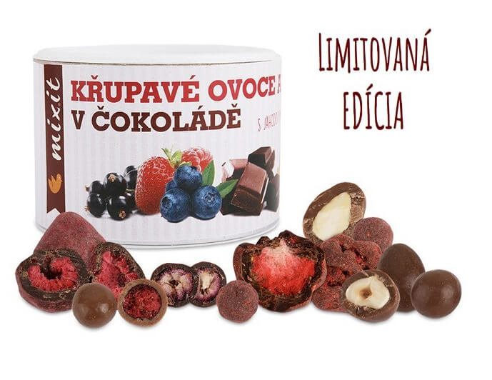 MIXIT Chrumkavé ovocie a orechy v čokoláde 180 g