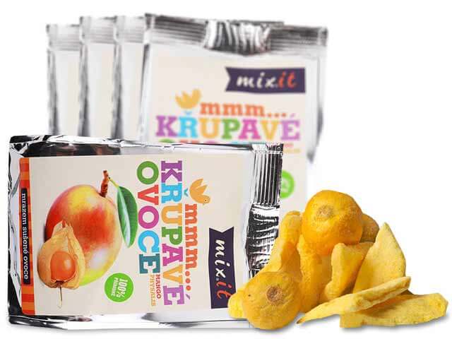 MIXIT Chrumkavé ovocie do vrecka Mango + Physalis 19 g