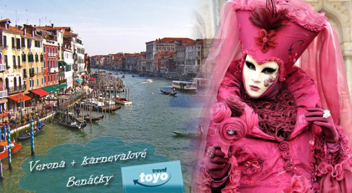 Romantická Verona a karnevalové Benátky, vrátane ubytovania v hoteli s raňajkami.