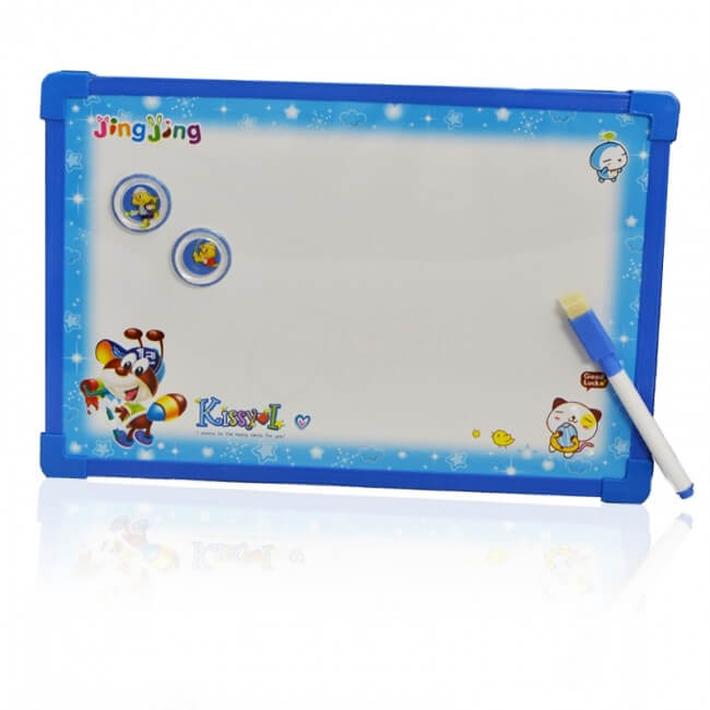 Magnetická tabuľa na kreslenie obojstranná - modrá