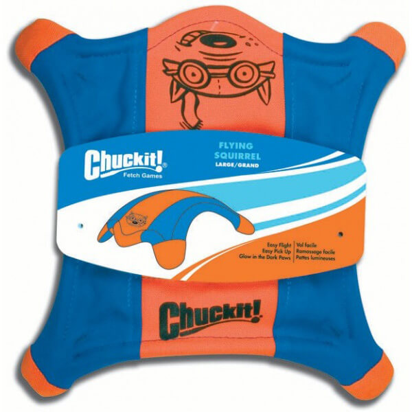 Lietajúci tanier v tvare veveričky Chuckit! - veľkosť L (priemer 27 cm)