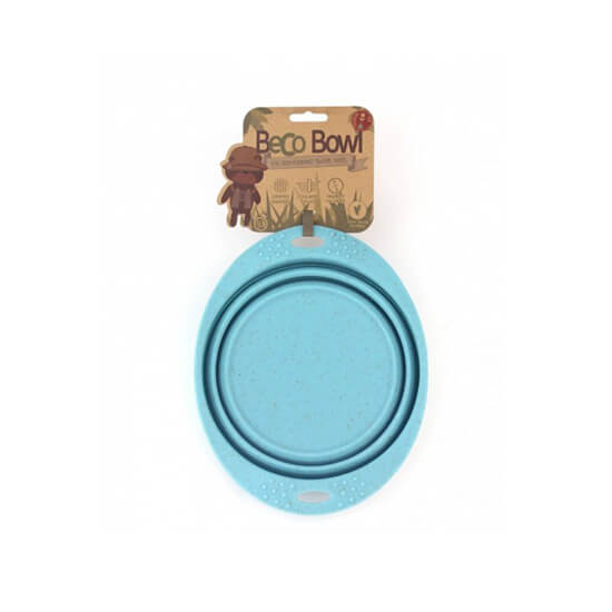 Skladacia miska Beco Bowl Travel modrá - veľkosť S (objem 0,37 l)