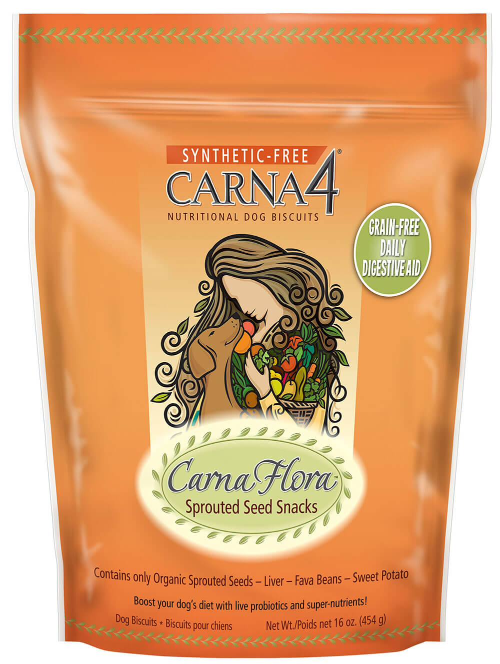 Sušienky pre psov Carna4 Flora Snacks 454 g