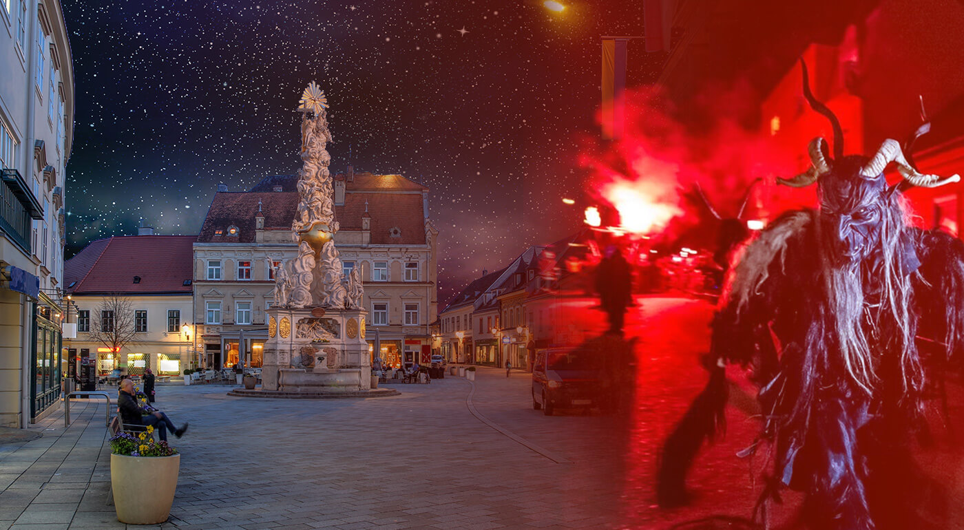 Baden: zájazd do kúpeľov a sprievod čertov