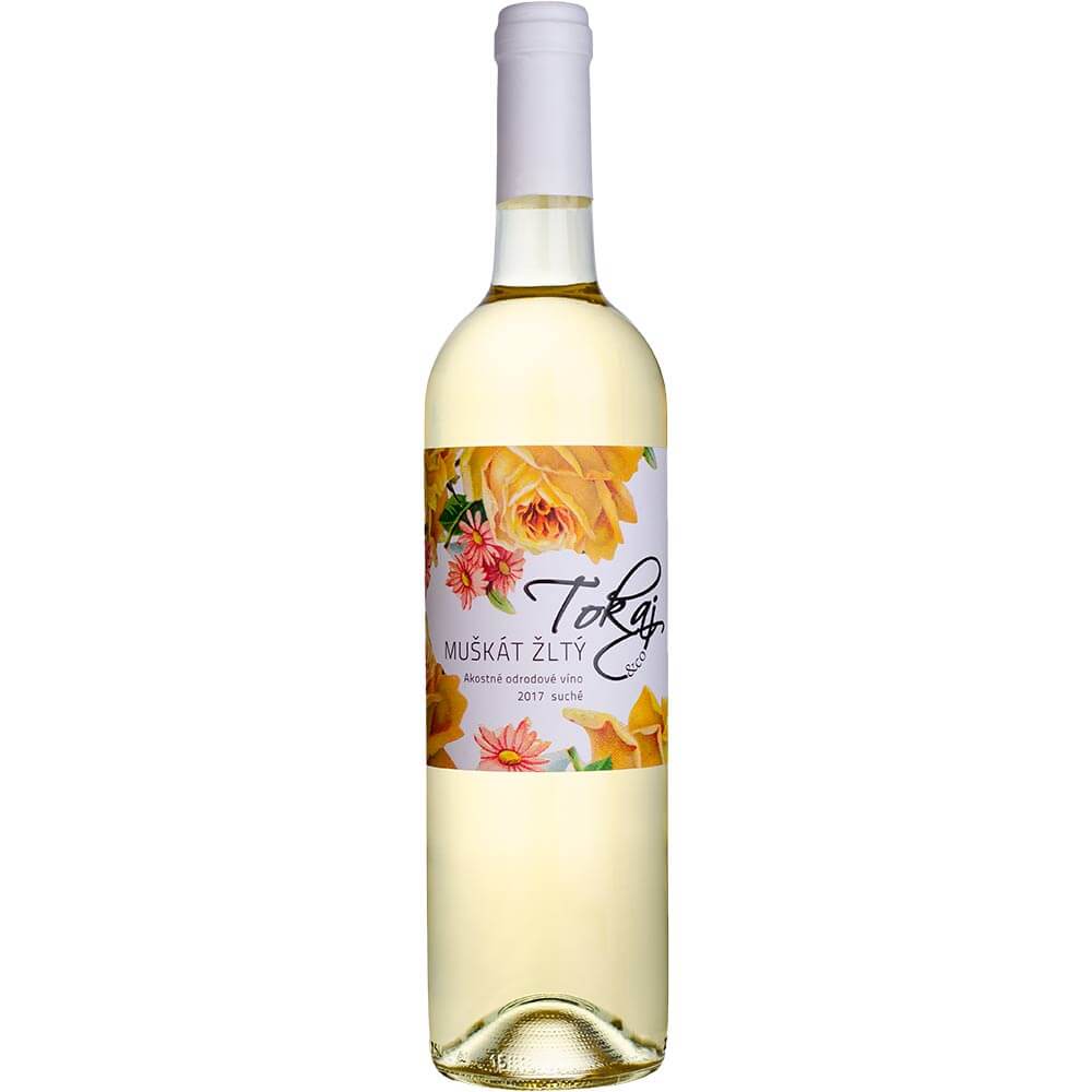 Víno Tokaj Muškát Flowers akostné suché 0,75 l