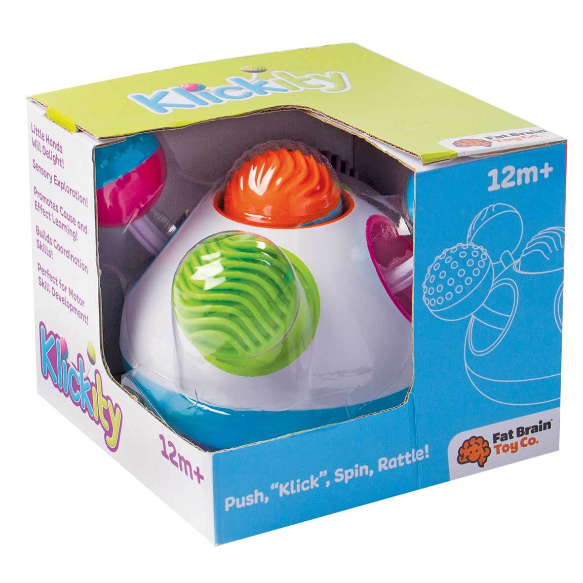 Fat Brain Toys Hračka Klickity pre deti od 12 mesiacov