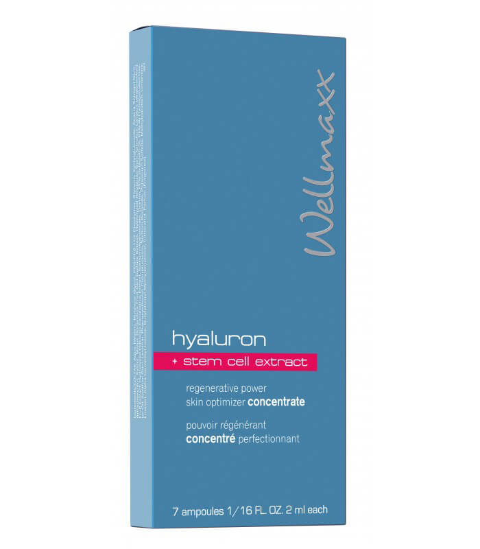 Ampulky Wellmaxx Hyaluron + kmeňové bunky, koncentrát 7x2 ml