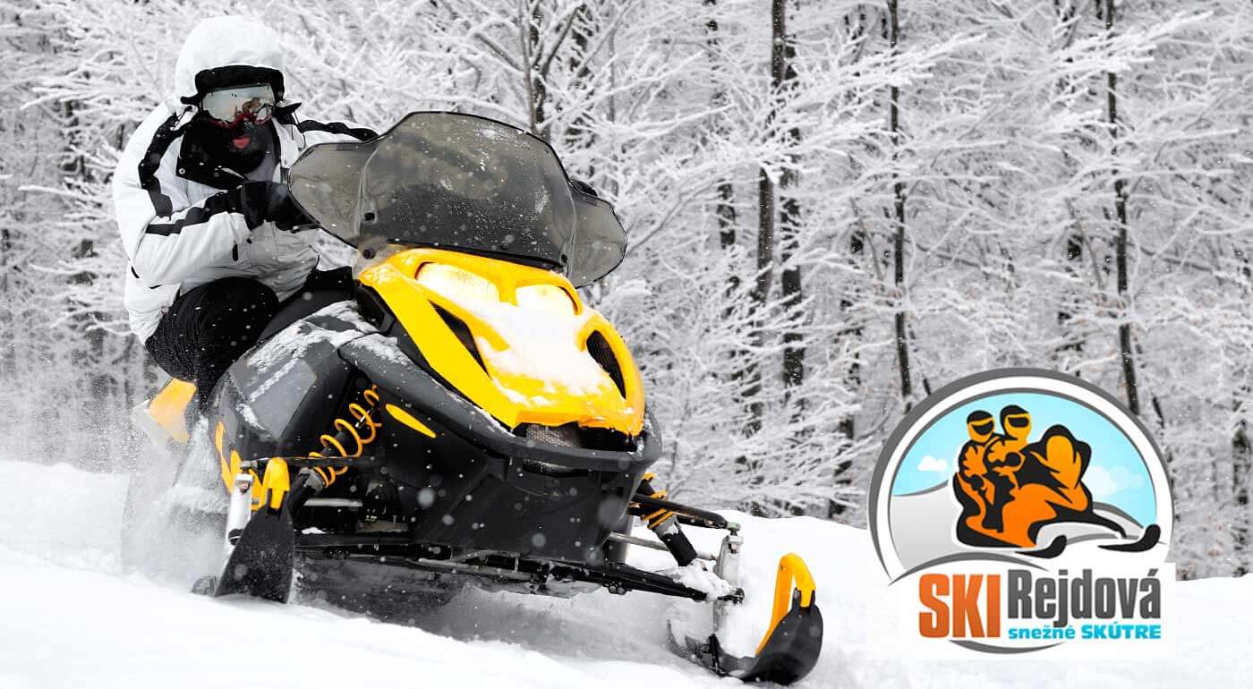 Jazda na snežnom skútri v SKI Rejdová