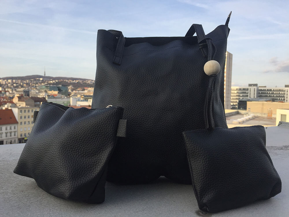 Sada dámskych kabeliek - čierna