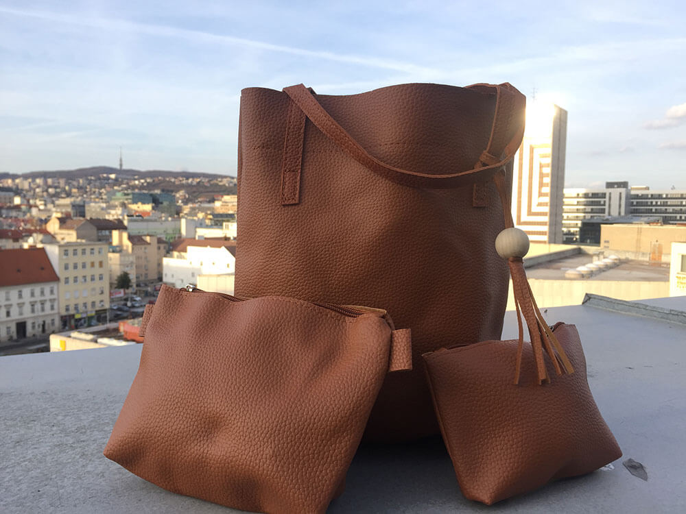 Sada dámskych kabeliek - hnedá