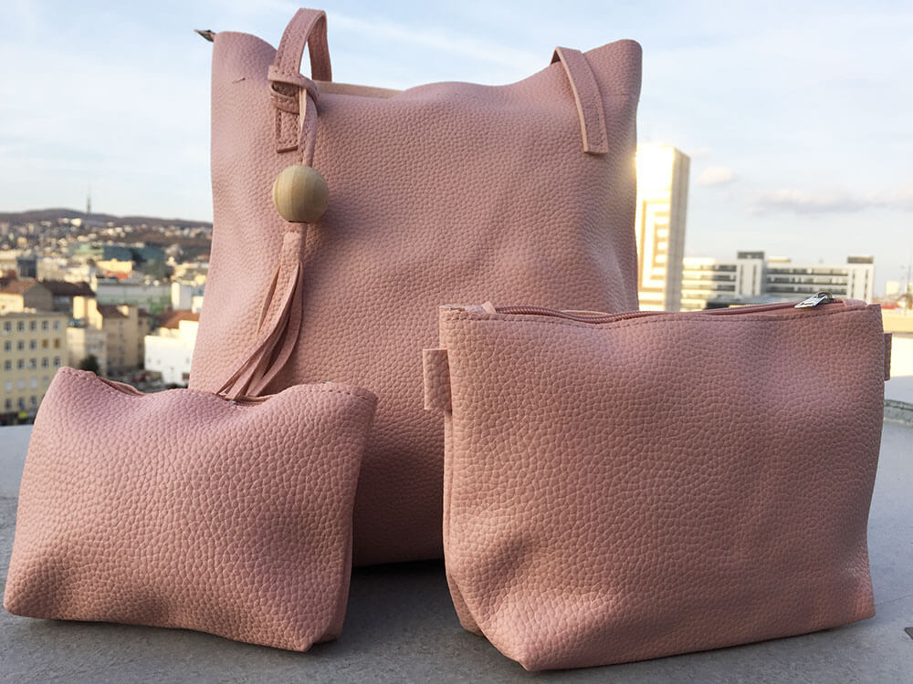 Sada dámskych kabeliek - ružová