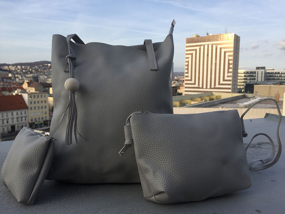 Sada dámskych kabeliek - sivá