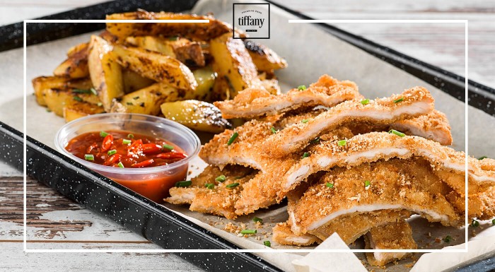 Burger, palacinky, rezeň aj šalát v Tiffany Food