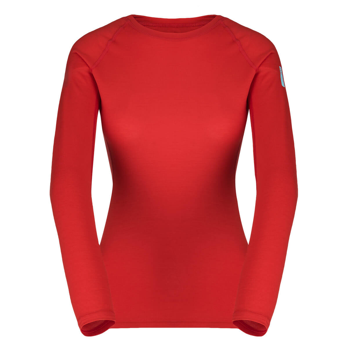 Dámske tričko Zajo Elsa Merino Nylon W T-shirt LS Racing Red - veľkosť XS