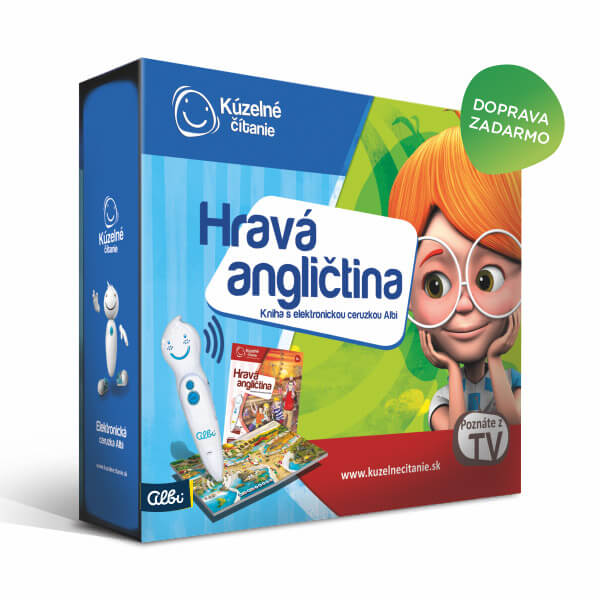 ALBI Kúzelné čítanie: kniha Hravá angličtina s elektronickou ceruzkou Albi