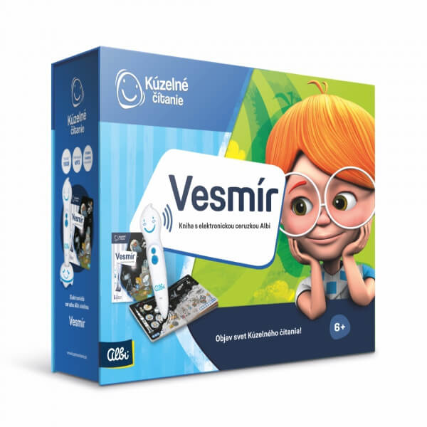 ALBI Kúzelné čítanie: kniha Vesmír s elektronickou ceruzkou Albi