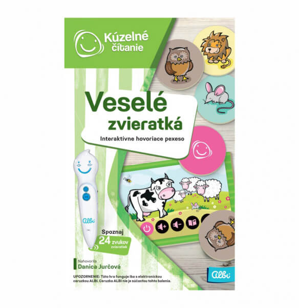 ALBI Kúzelné čítanie: Hra pexeso - Veselé zvieratká