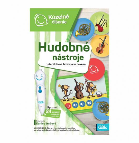 ALBI Kúzelné čítanie: Hra pexeso - Hudobné nástroje
