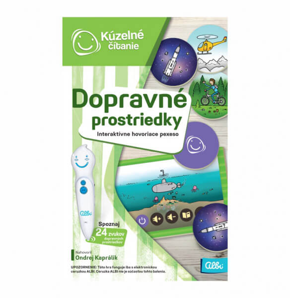 ALBI Kúzelné čítanie: Hra pexeso - Dopravné prostriedky