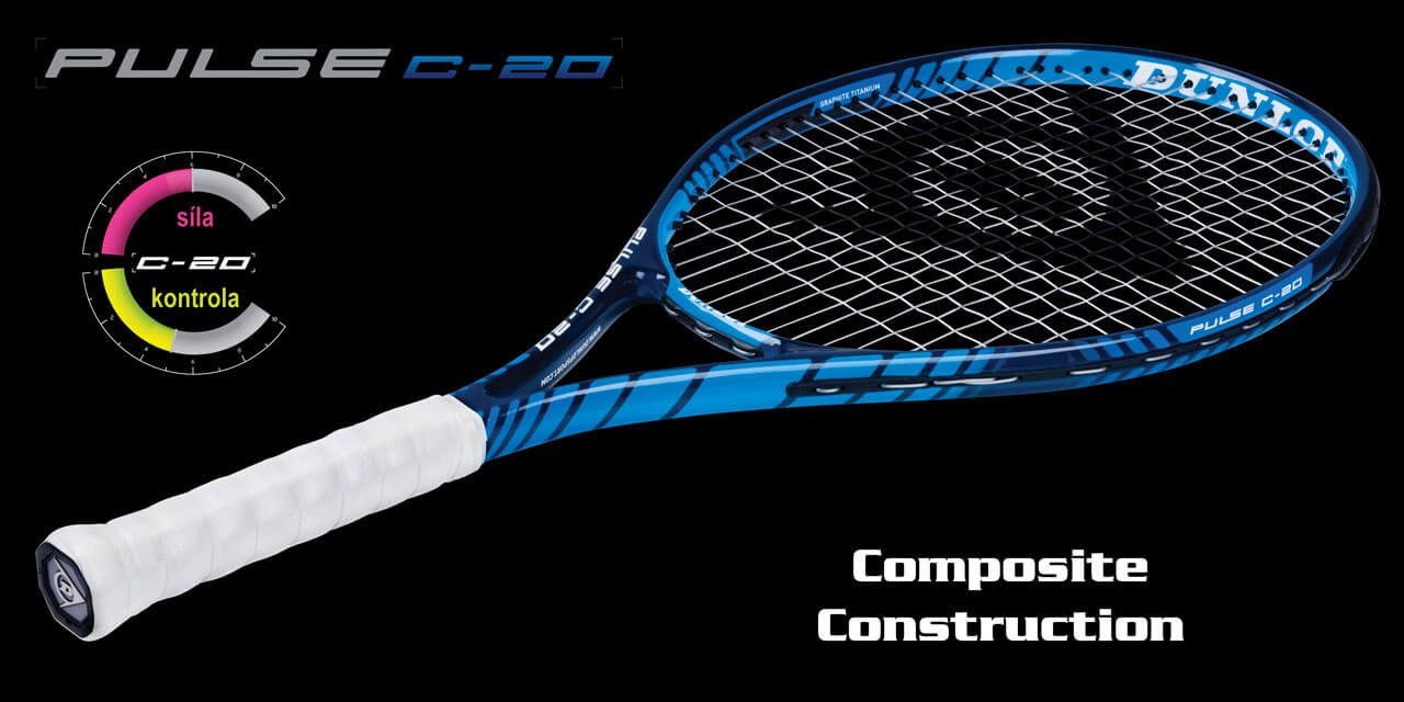 Dunlop Pulse C-20 Tenisová raketa + DARČEK omotávka Revelation NT Overgrip