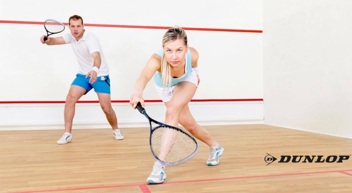Squashové rakety a loptičky Dunlop