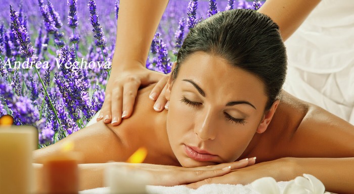 Levanduľové masáže chrbta a tváre pre dámy