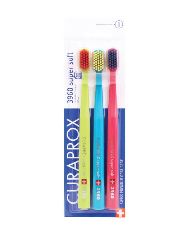 Curaprox 3960 super soft zubné kefky trojbalenie - typ 1