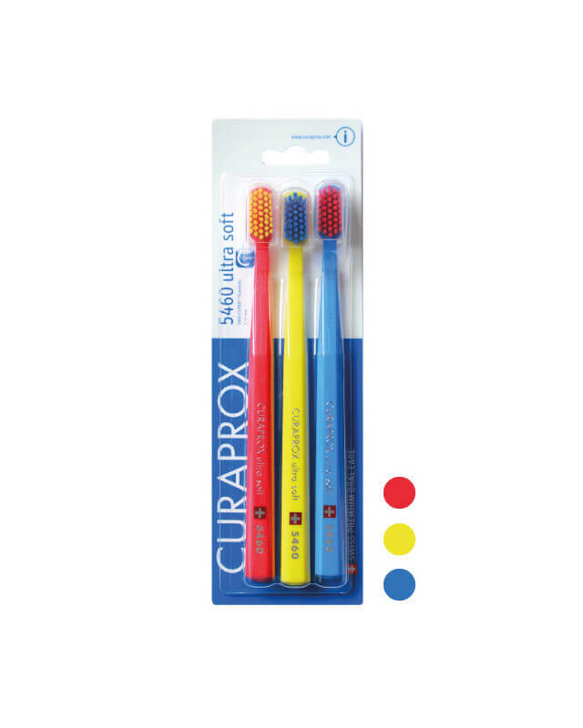 Curaprox 5460 ultra soft zubné kefky trojbalenie - typ 1