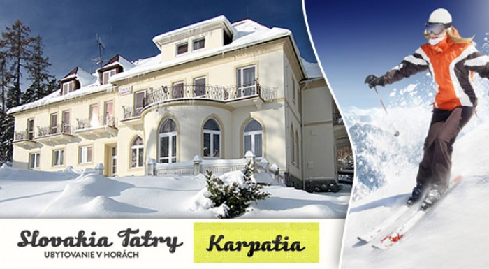 4 dňový pobyt  s polpenziou Vysokých Tatrách v penzióne Karpatia.