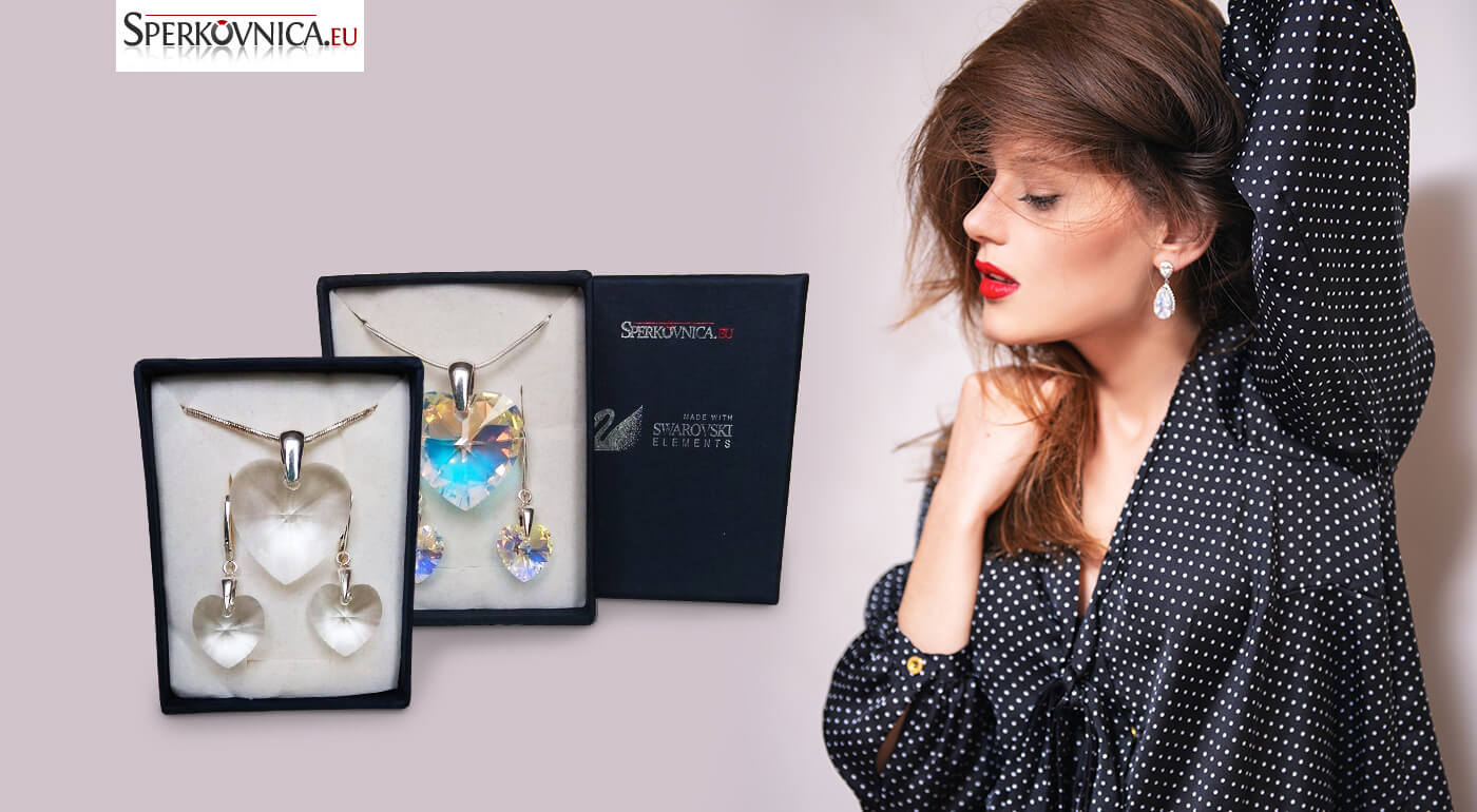Náušnice a prívesok SWAROVSKI