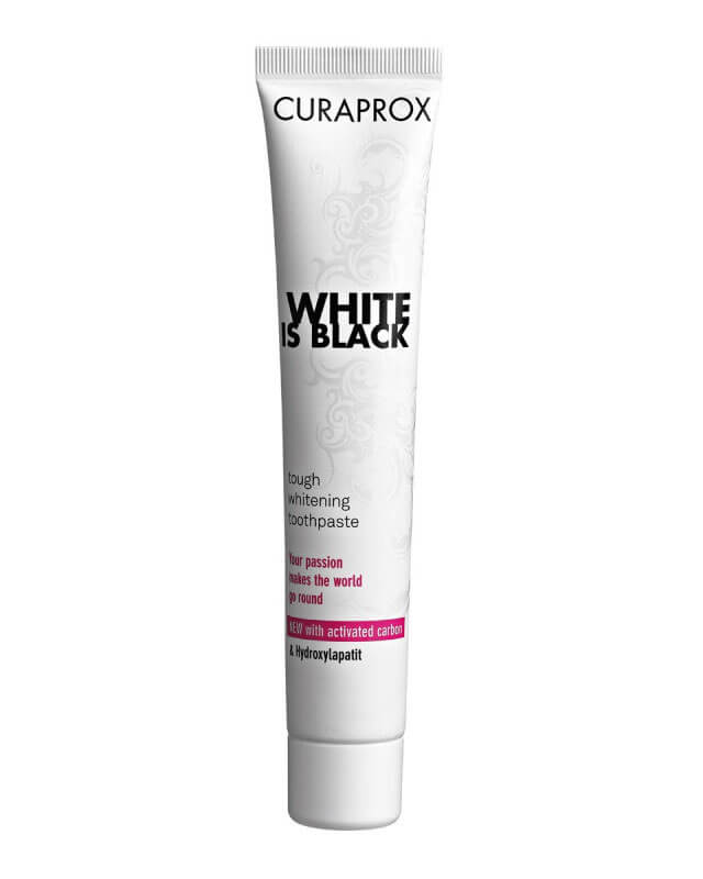 Curaprox Zubná pasta White is Black 90 ml (mild lime-mint)